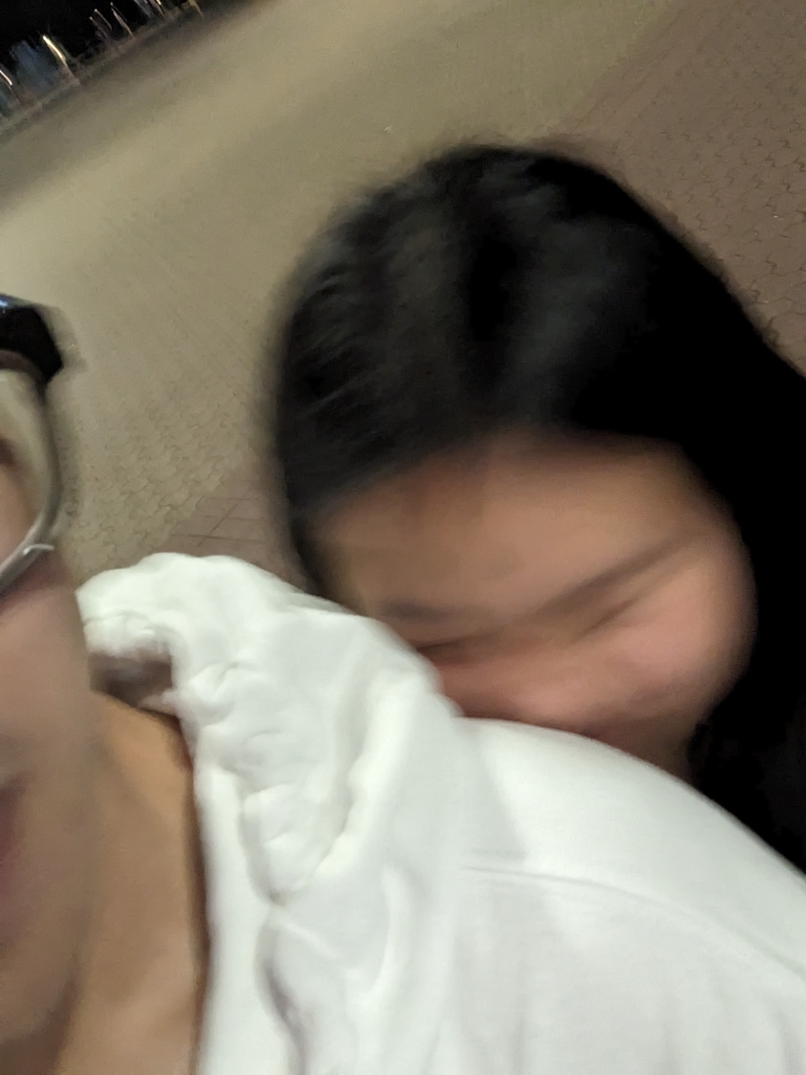 A blurry moment together